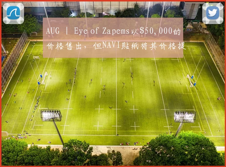 AUG ｜ Eye of Zapems以$50,000的价格售出，但NAVI贴纸将其价格提高到$100,000